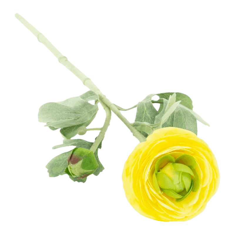 Lótus flocado artificial de 2 flores de 19,7