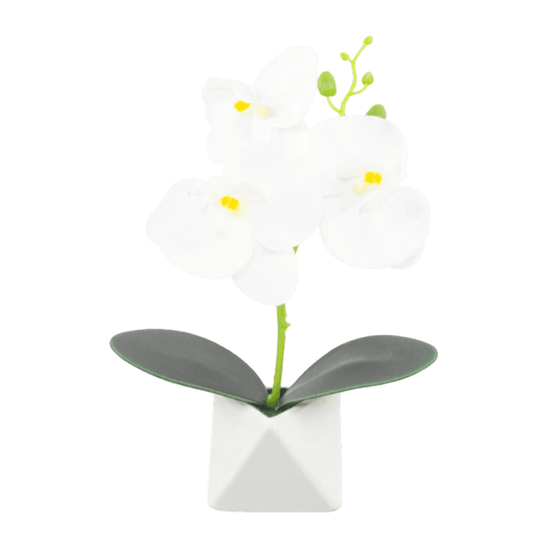 Orquídea em vaso artificial de 9,5